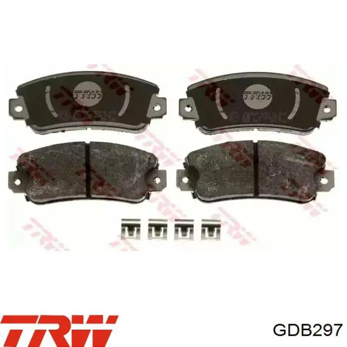 GDB297 TRW колодки тормозные передние дисковые