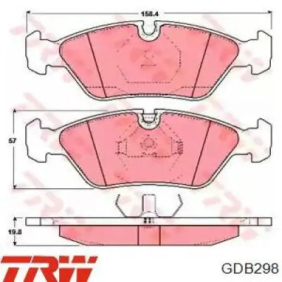 Тормозные колодки TRW GDB298