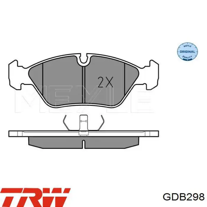 Купить GDB298 TRW Колодки тормозные