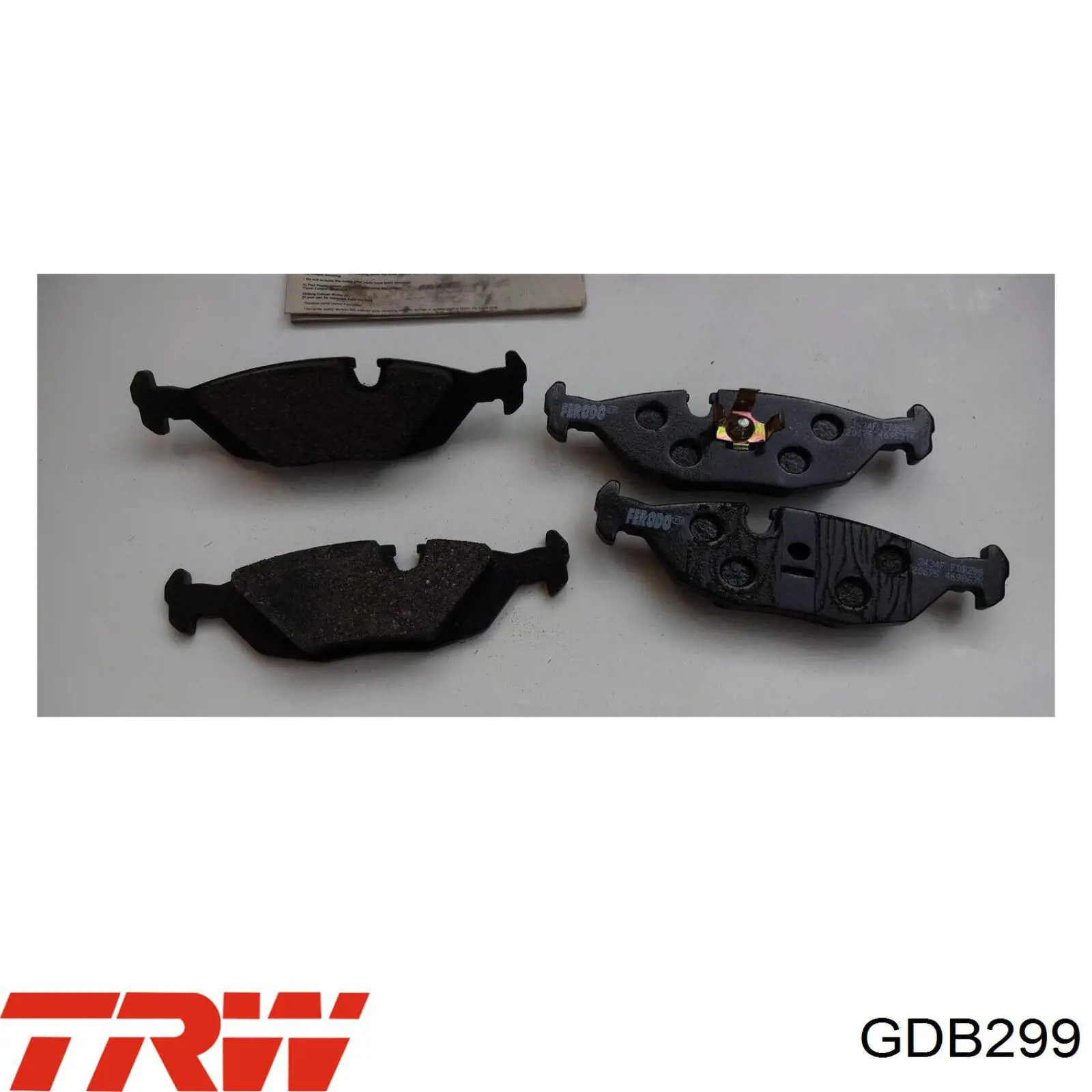 Задние тормозные колодки GDB299 TRW