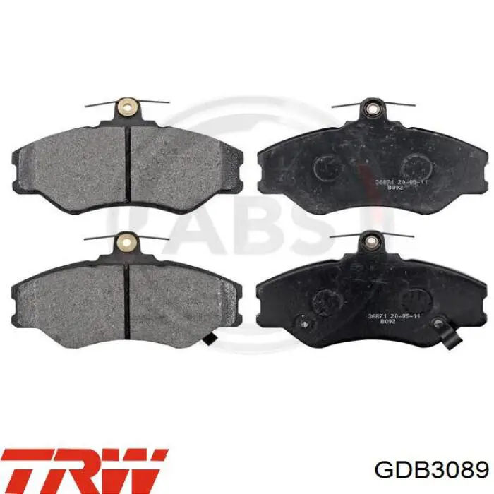 Купить GDB3089 TRW Колодки тормозные