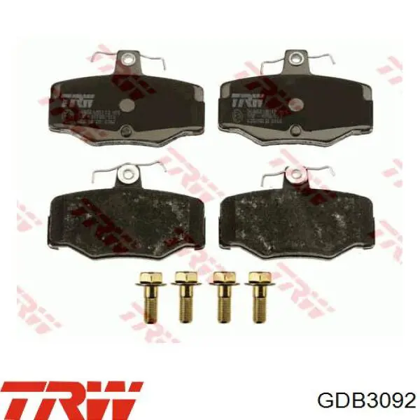 Купить GDB3092 TRW Колодки тормозные задние, дисковые