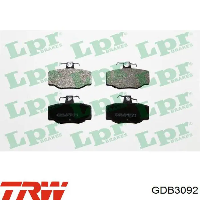 Задние тормозные колодки GDB3092 TRW