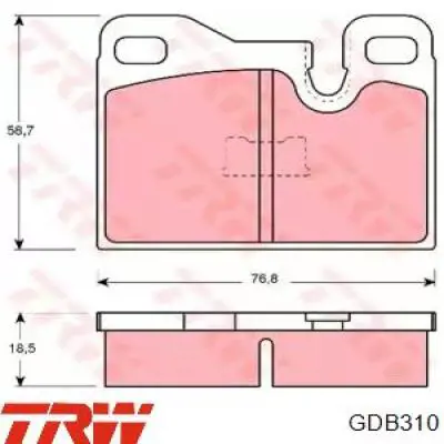 Купить MDB1133 Mintex Колодки тормозные задние, дисковые
