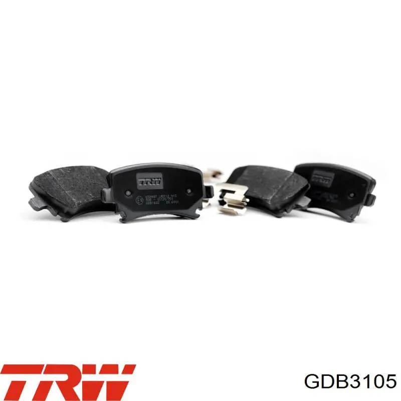 Задние тормозные колодки GDB3105 TRW