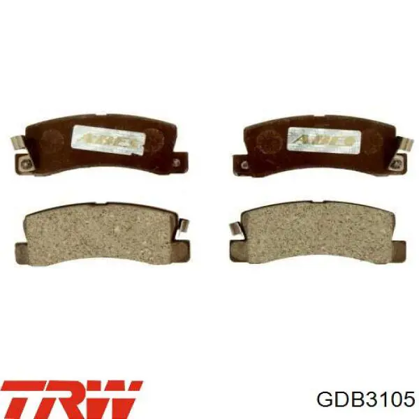 Купить GDB3105 TRW Колодки тормозные задние, дисковые