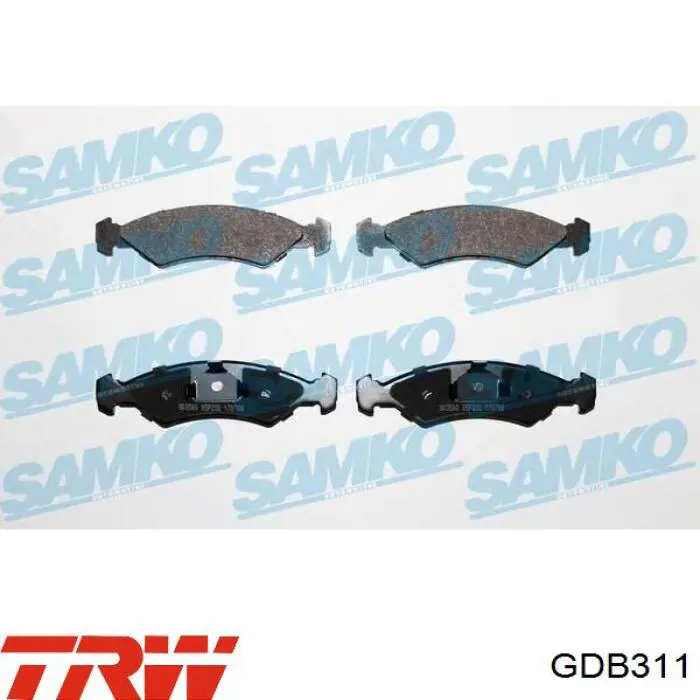 Колодки TRW GDB311 цена, от 14.32 USD