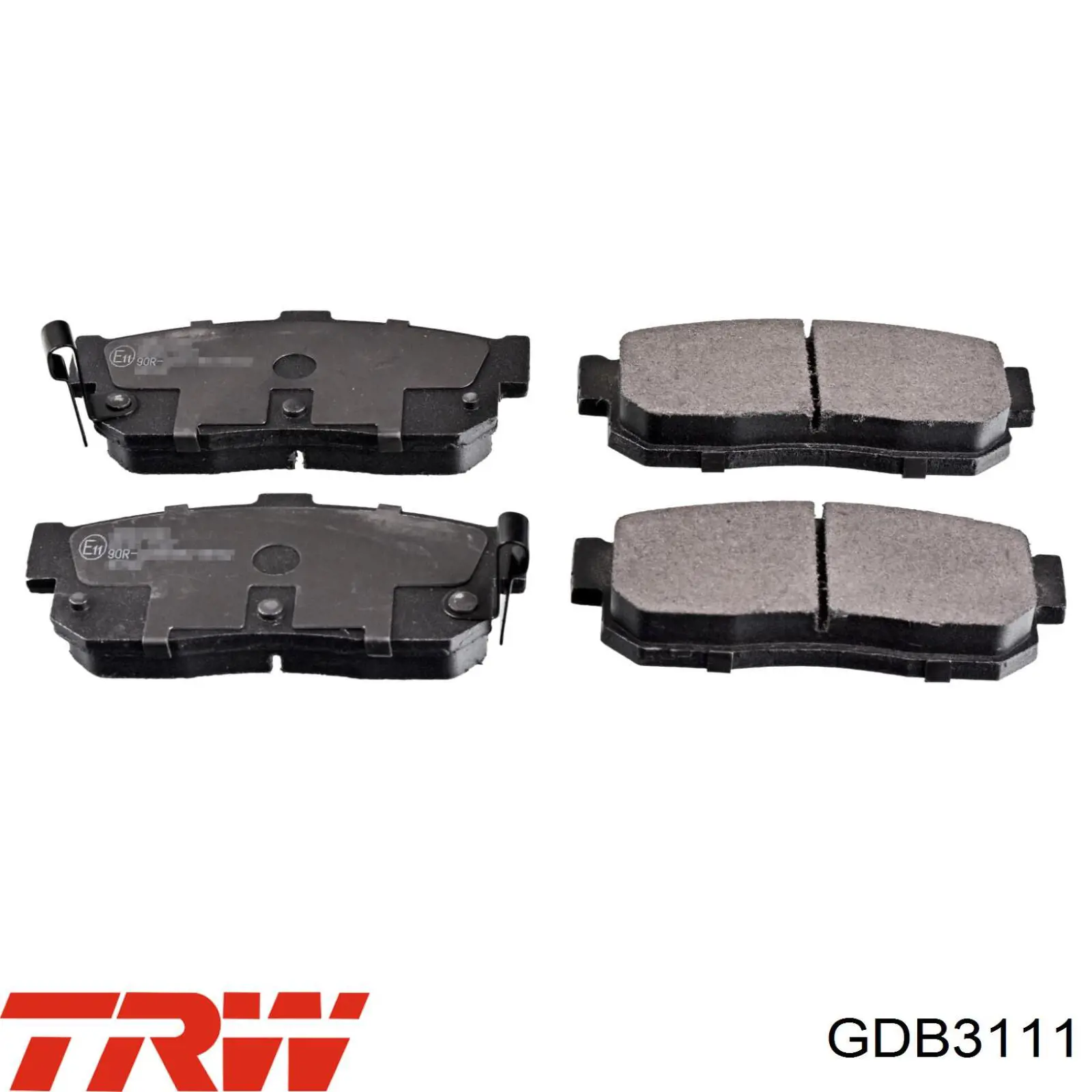 GDB3111 TRW колодки тормозные задние дисковые
