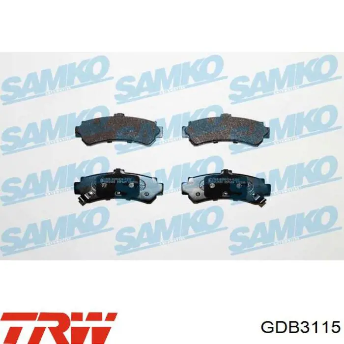 Колодки дисковые  TRW GDB3115 цена, от 13.37 USD
