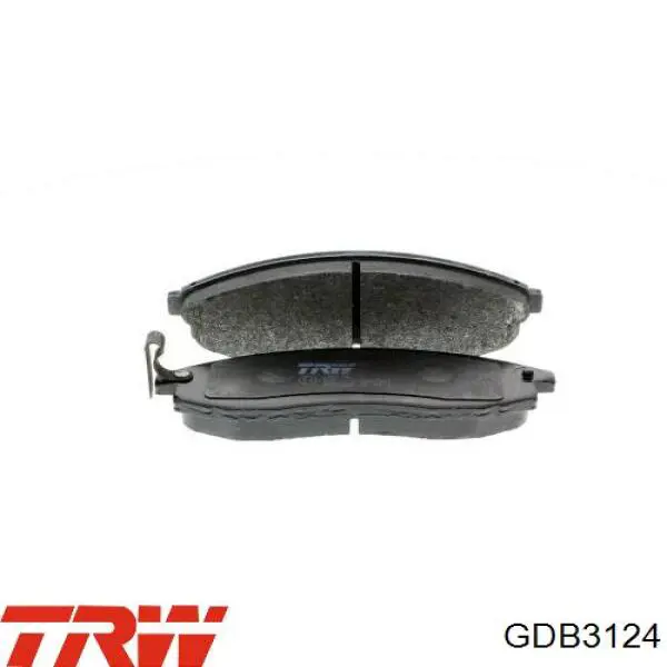 GDB3124 TRW передние тормозные колодки