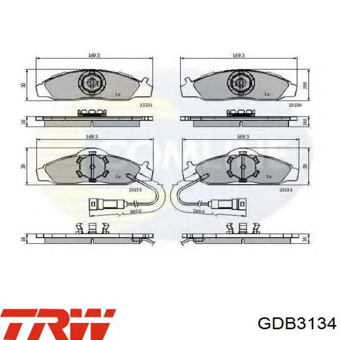 FDS1348 Ferodo Колодки передние
