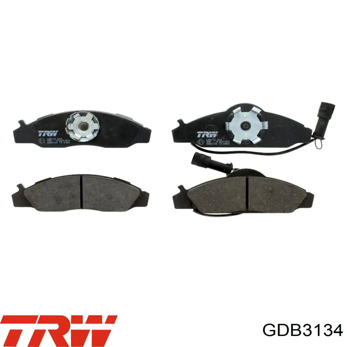 GDB3134 TRW колодки тормозные передние дисковые