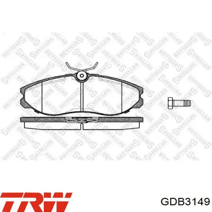 Передние тормозные колодки MP215J Mintye