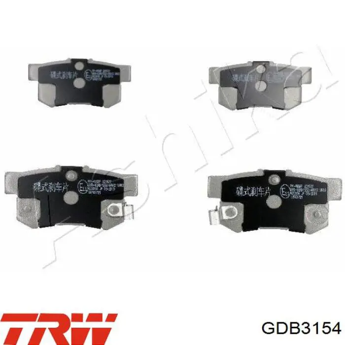 Купить GDB3154 TRW Колодки тормозные задние, дисковые