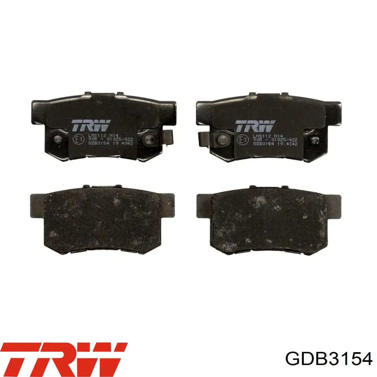 Колодки дисковые  TRW GDB3154 цена, от 22.27 USD