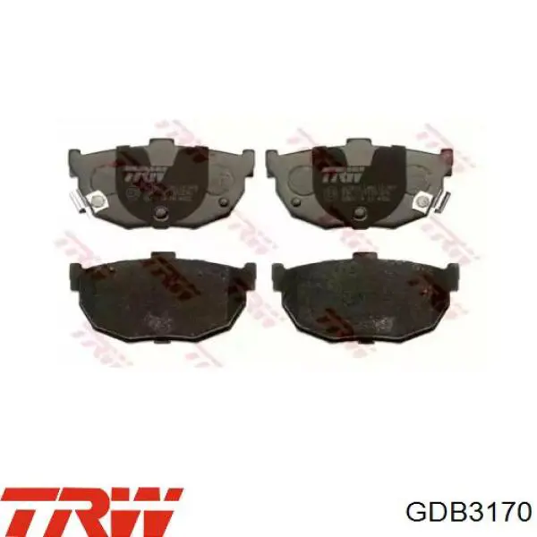 Задние дисковые колодки TRW GDB3170