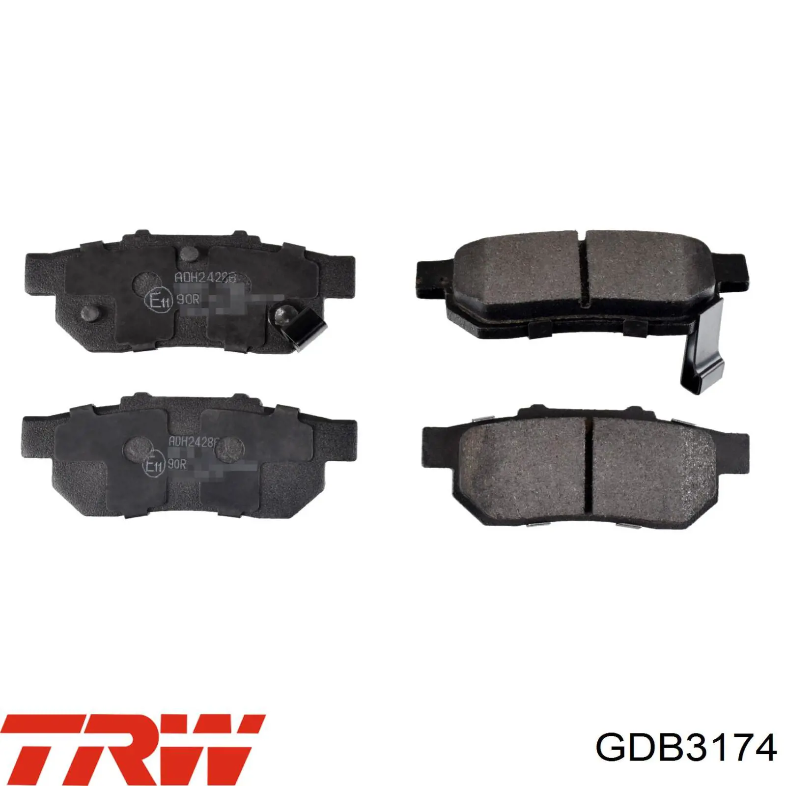 Задние тормозные колодки GDB3174 TRW