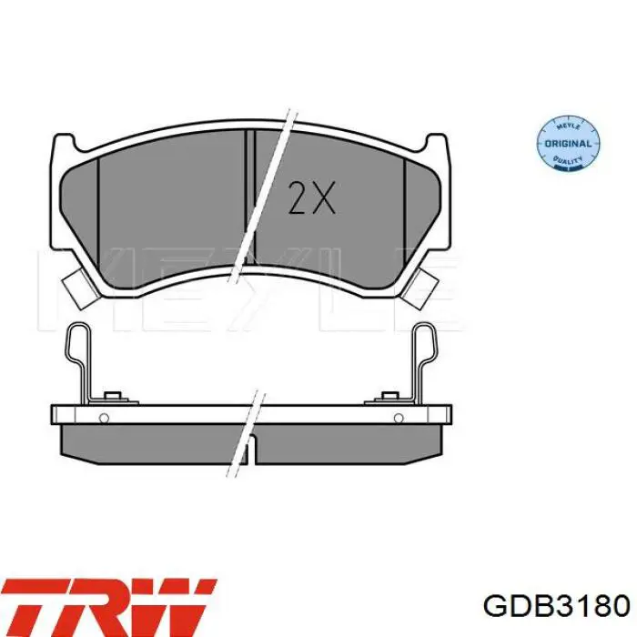 Колодки TRW GDB3180 цена, от 20.39 USD