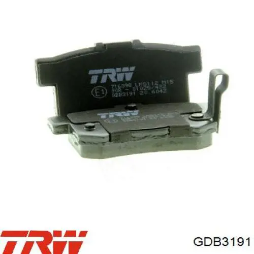Колодки дисковые  TRW GDB3191 цена, от 17.03 USD