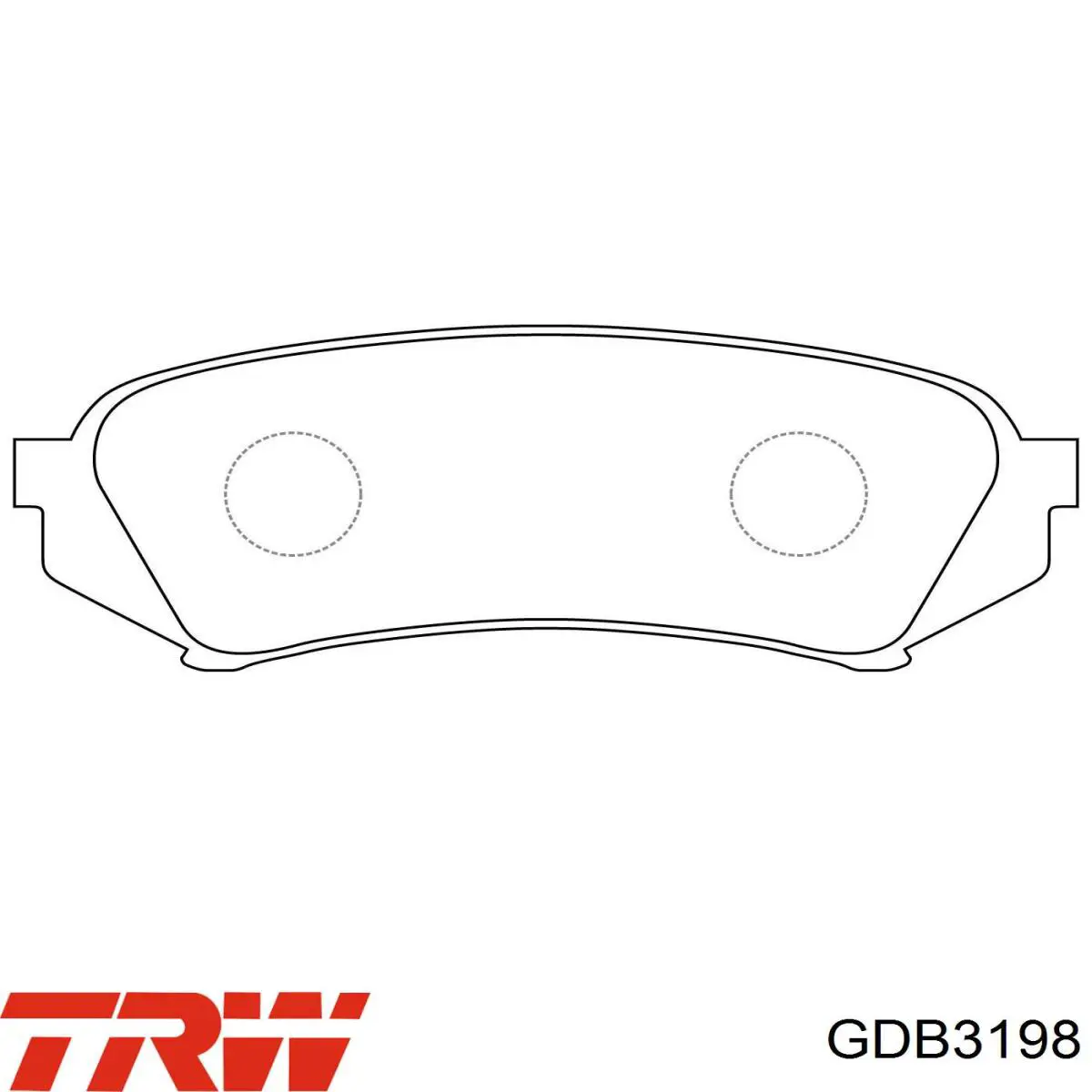 Купить GDB3198 TRW Колодки тормозные задние, дисковые