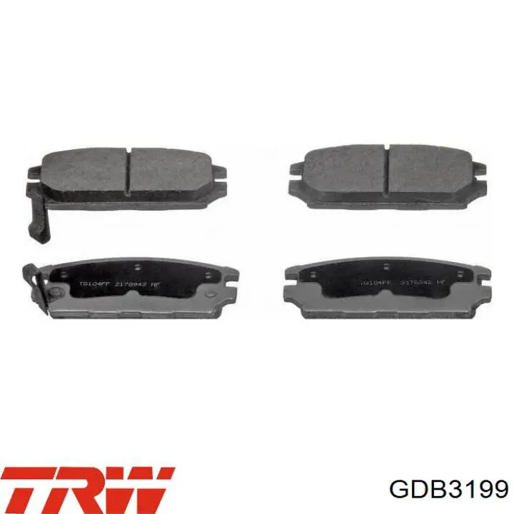 Купить GDB3199 TRW Колодки тормозные задние, дисковые