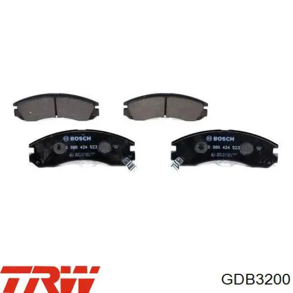 GDB3200 TRW Колодки передние