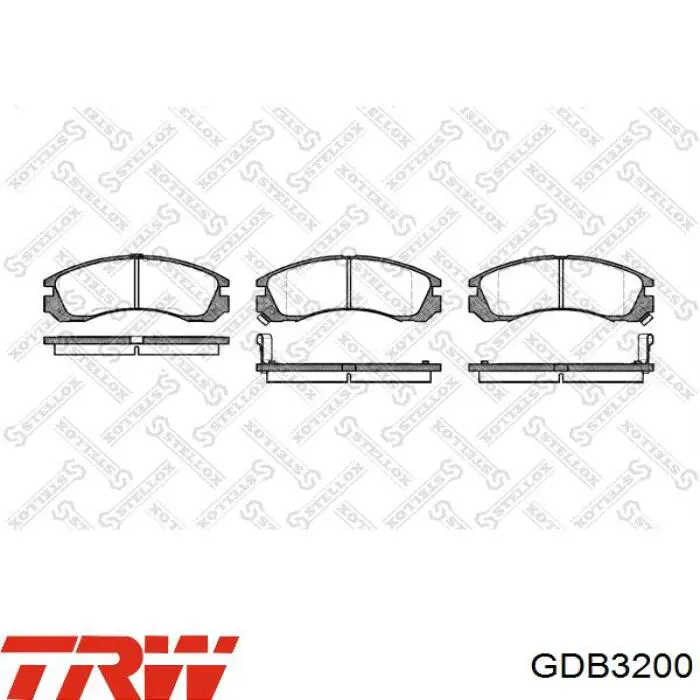 Колодки TRW GDB3200 цена, от 27.20 USD