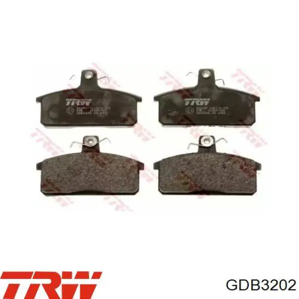 GDB3202 TRW Колодки передние