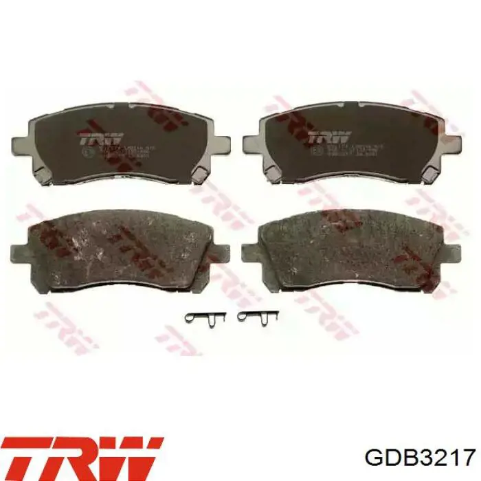 GDB3217 TRW колодки тормозные передние дисковые
