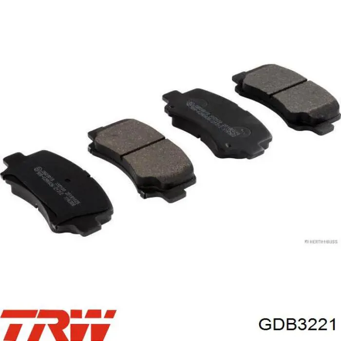 Купить GDB3221 TRW Колодки тормозные