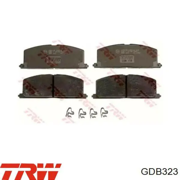 Купить GDB323 TRW Колодки тормозные