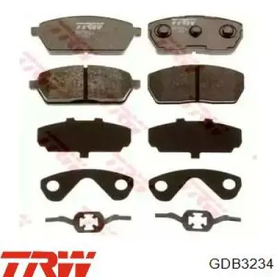 GDB3234 TRW Колодки передние