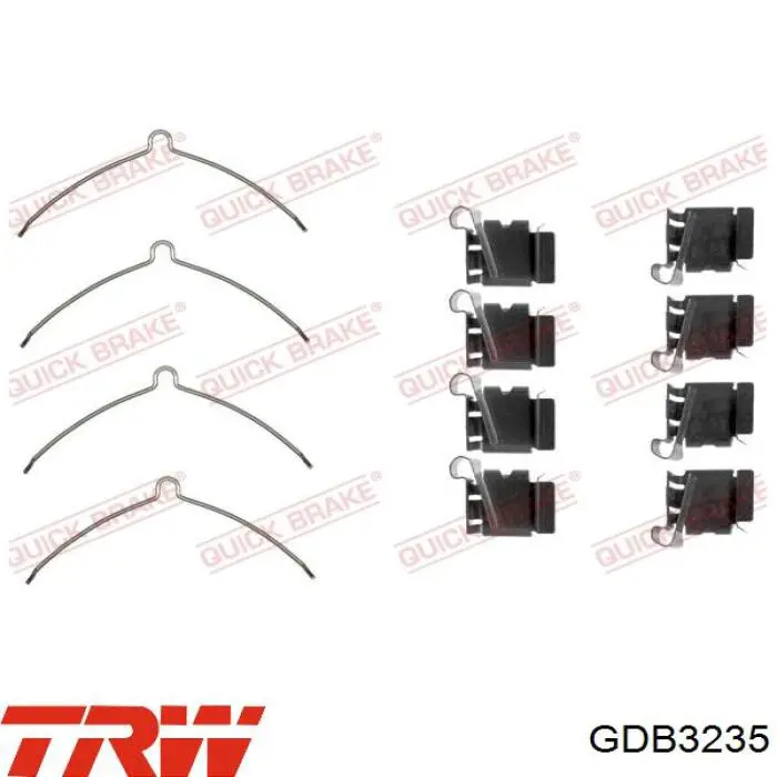 Передние тормозные колодки GDB3235 TRW