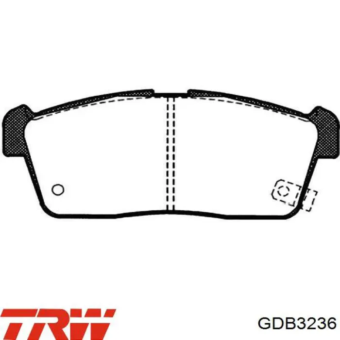 Передние тормозные колодки GDB3236 TRW