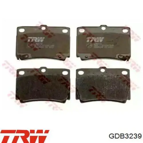 GDB3239 TRW Колодки тормозные дисковые комплект