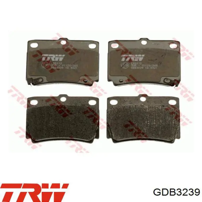 Задние тормозные колодки GDB3239 TRW