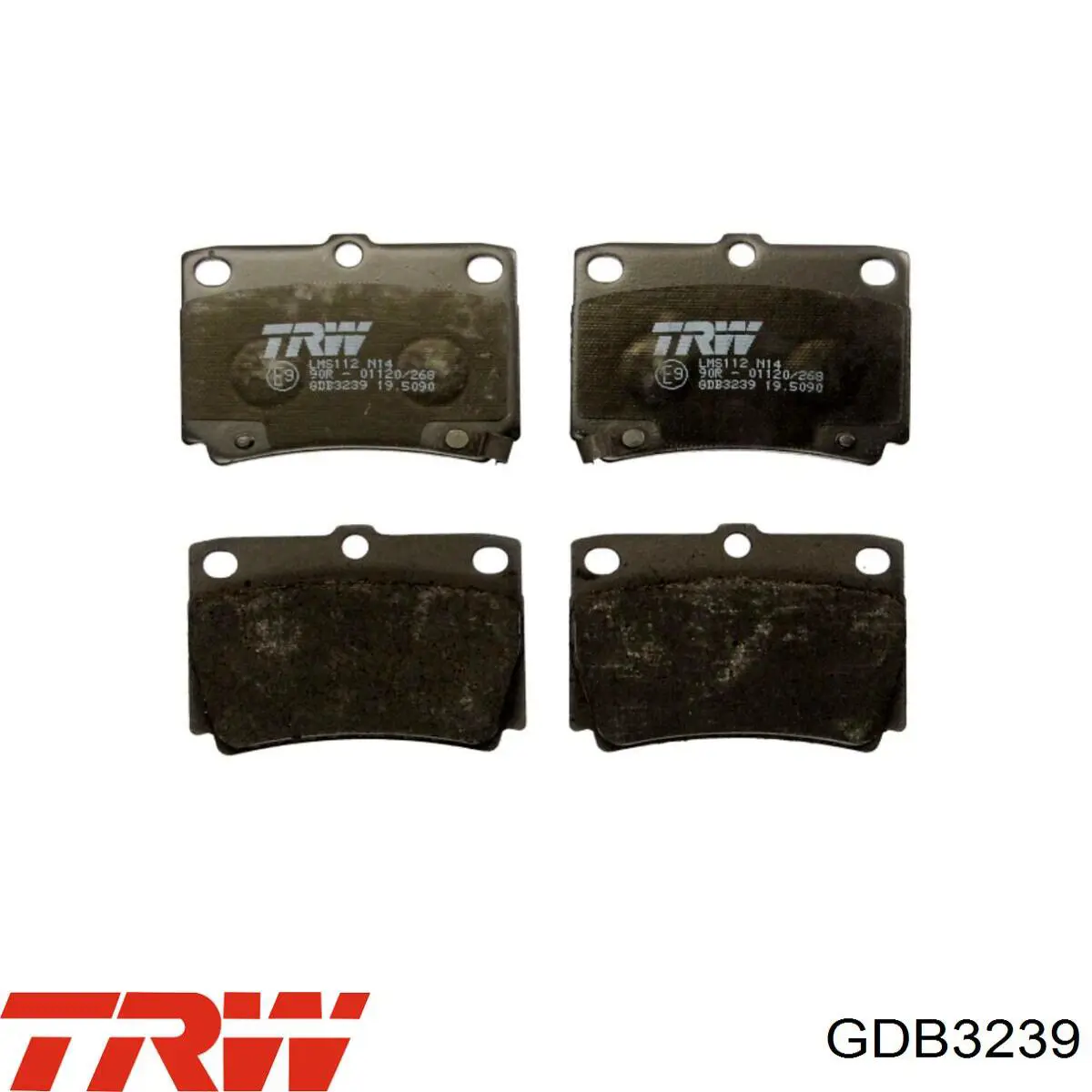 Купить GDB3239 TRW Колодки тормозные задние, дисковые