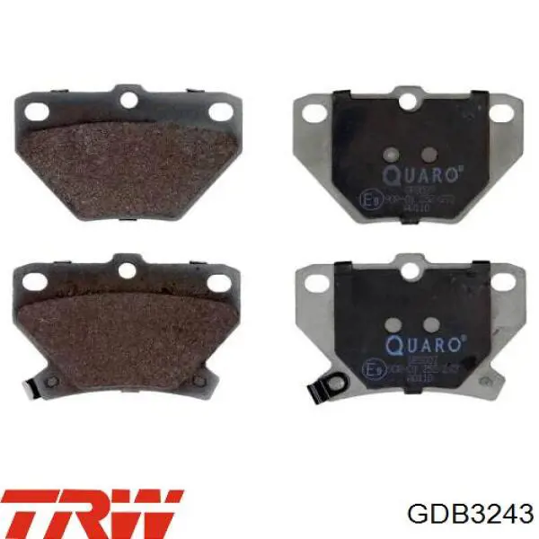 Колодки дисковые  TRW GDB3243 цена, от 16.27 USD