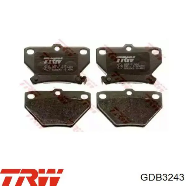 Купить GDB3243 TRW Колодки тормозные задние, дисковые