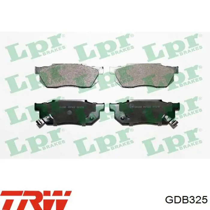 Колодки TRW GDB325 цена, от 14.32 USD