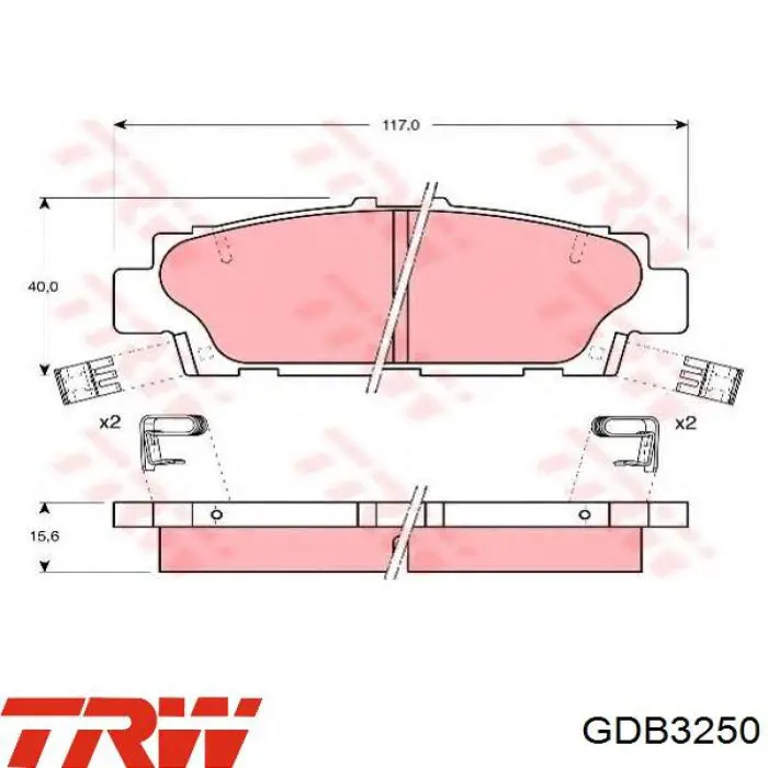 Передние тормозные колодки 45022S2AE01 Honda