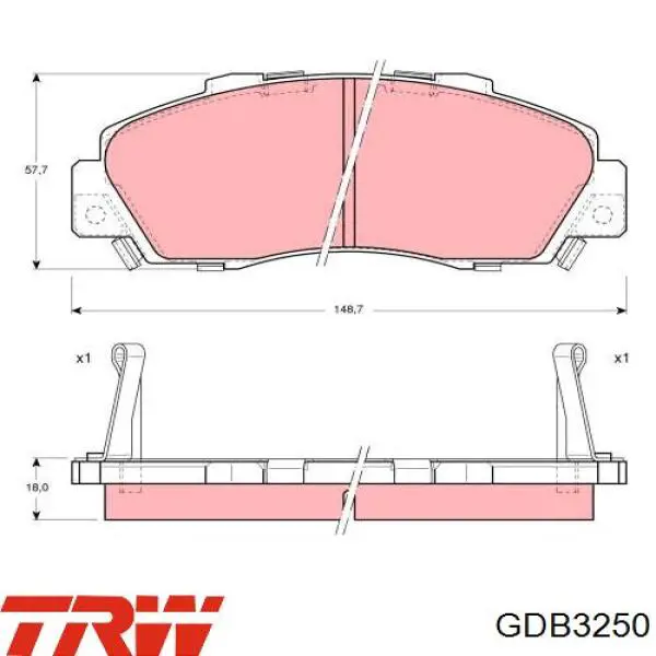 Колодки Honda 45022S2AE01 цена, от 22.88 USD