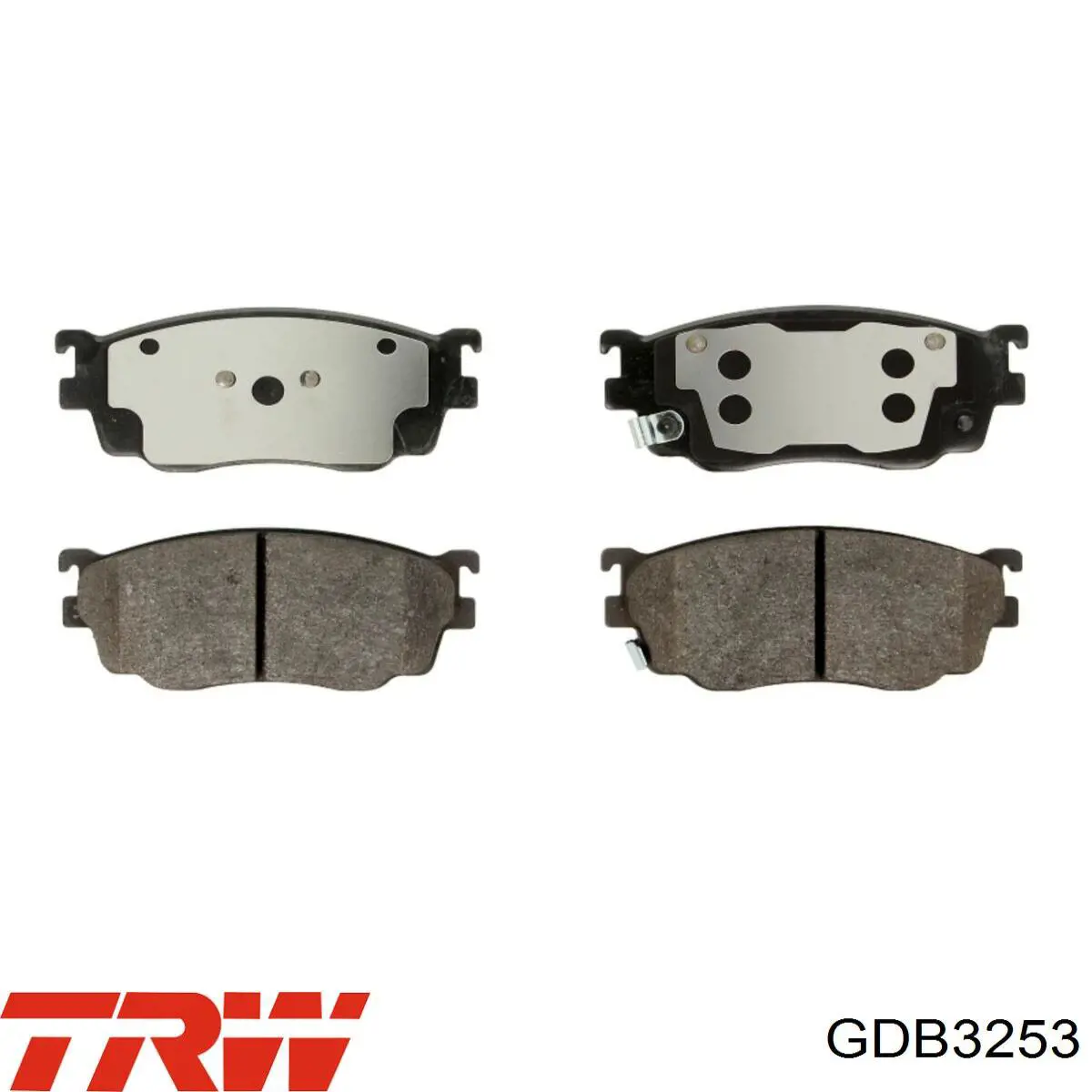 GDB3253 TRW колодки тормозные передние дисковые