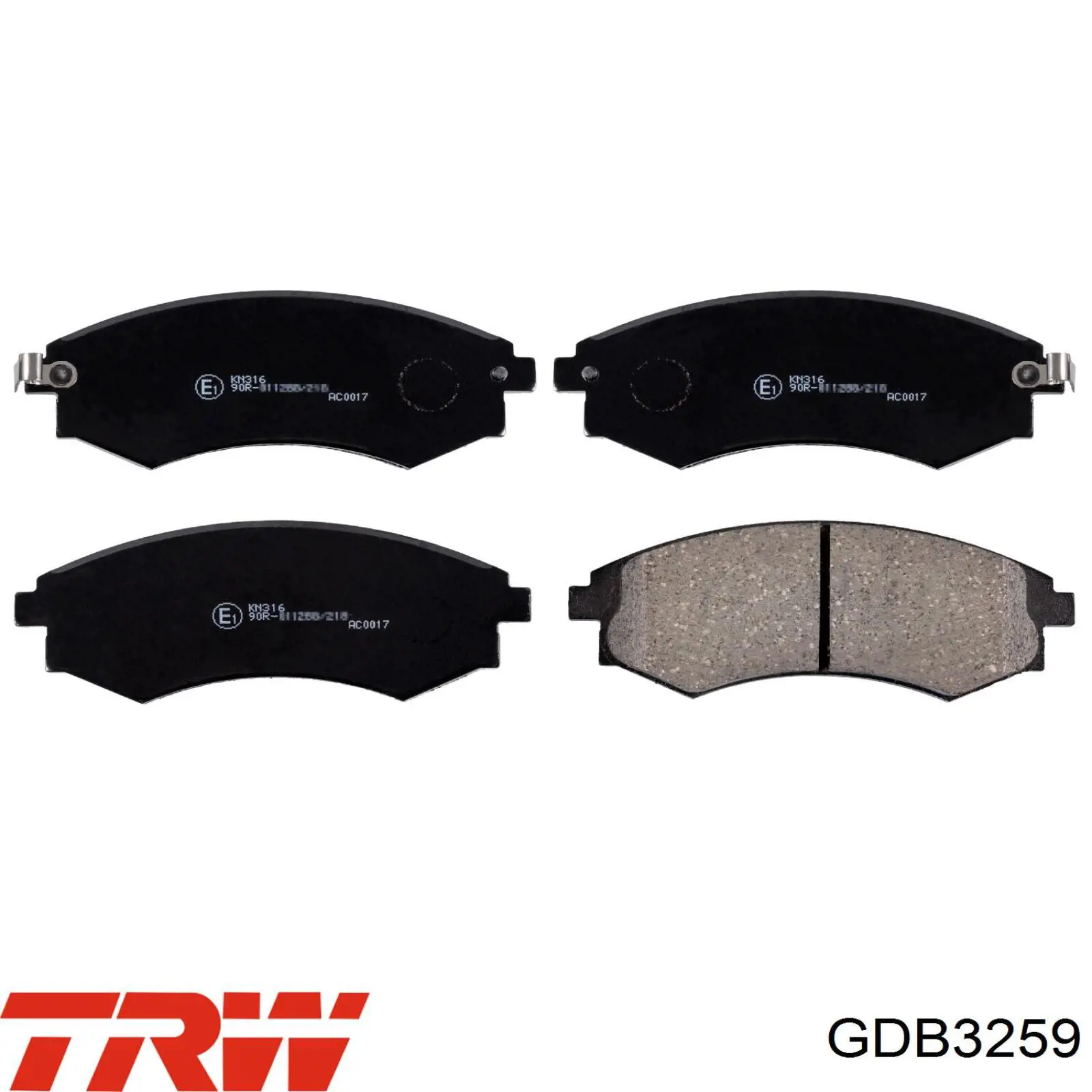 Колодки TRW GDB3259 цена, от 16.16 USD