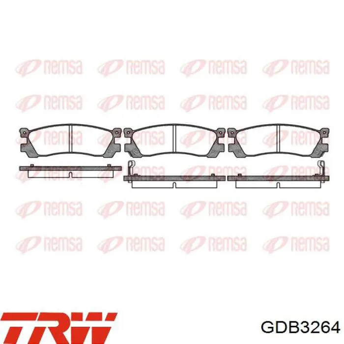 Купить GDB3264 TRW Колодки тормозные задние, дисковые