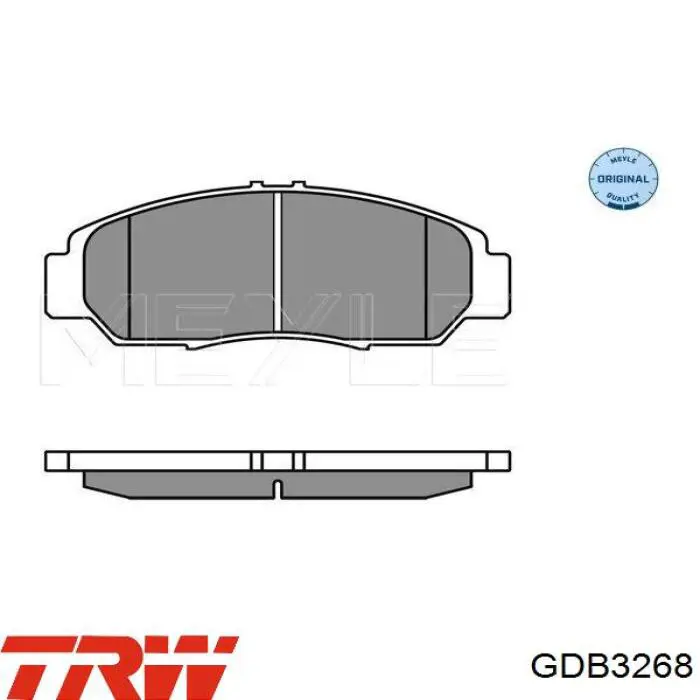 Колодки гальмівні передні, дискові GDB3268 TRW