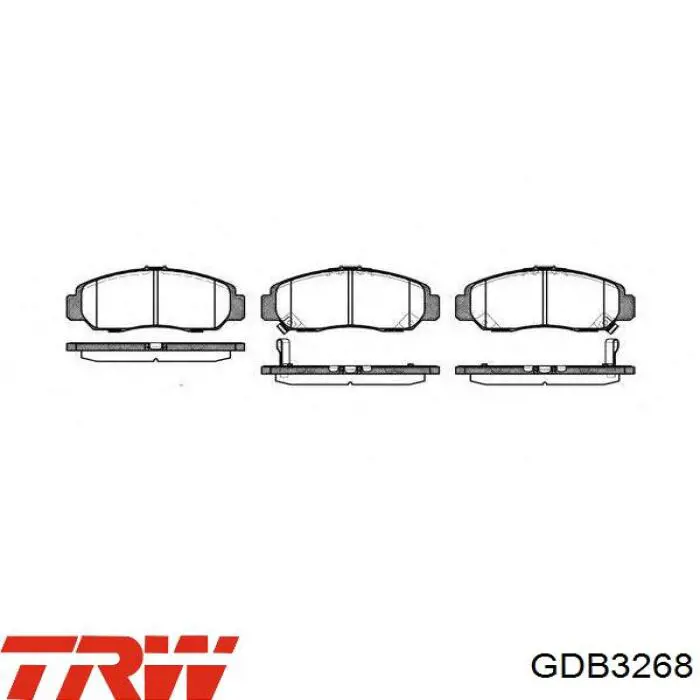 Тормозные колодки TRW GDB3268