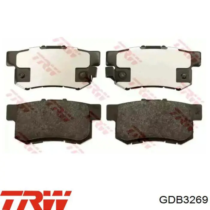 GDB3269 TRW колодки тормозные задние дисковые