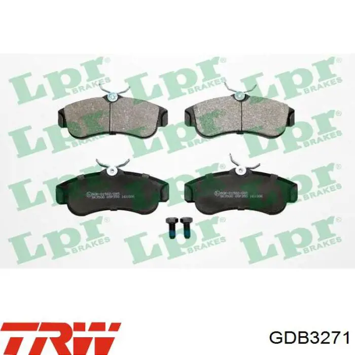 Передние тормозные колодки GDB3271 TRW