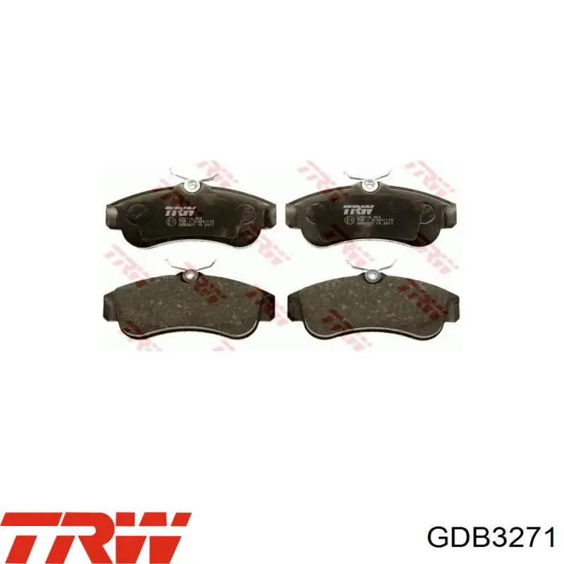 Купить GDB3271 TRW Колодки тормозные